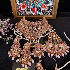 Turkish bridal jewellery with mother peal