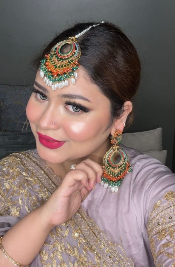 Pakistani earrings tika set - Image 5