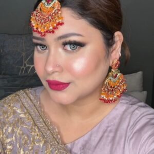 Pakistani earrings tika set